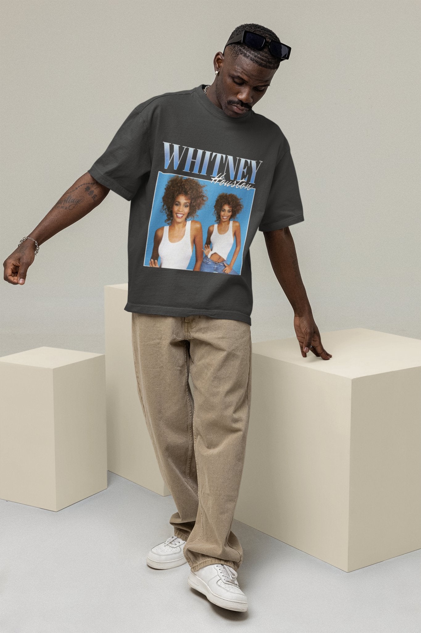 Whitney Houston Shirt Vintage - HellaThrifty