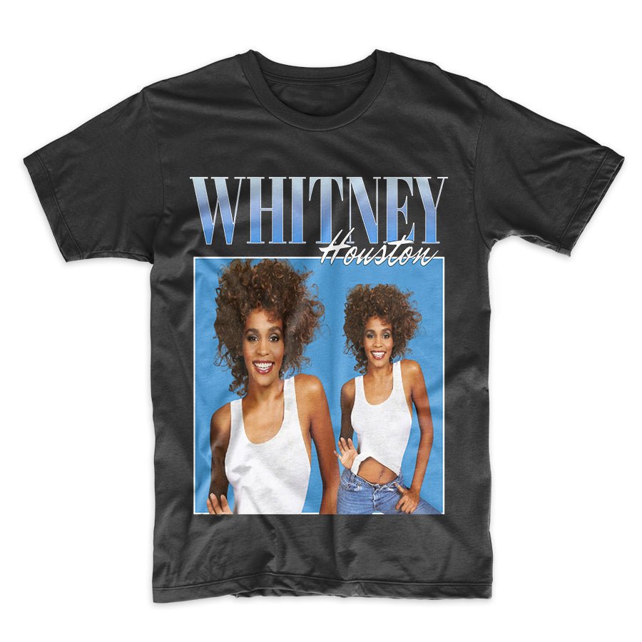 Whitney Houston Shirt Vintage - HellaThrifty
