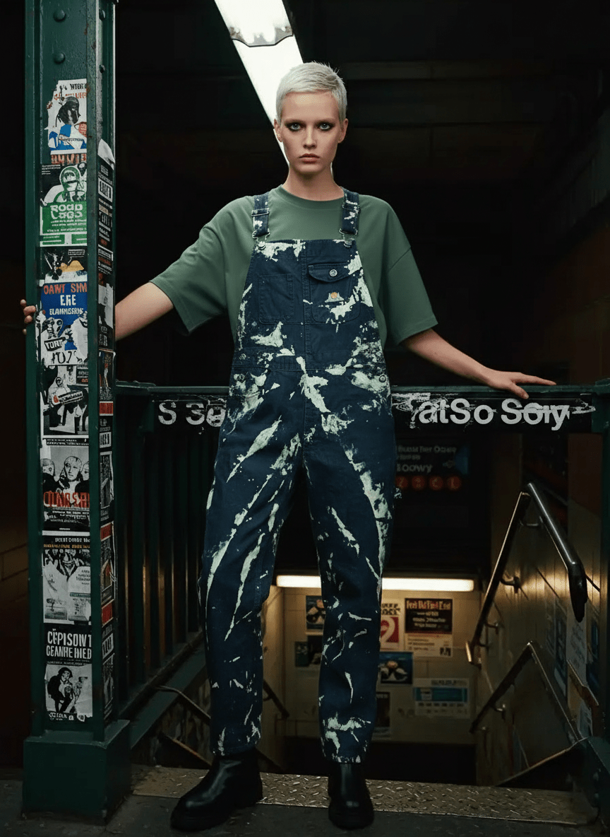 Tie Dye Overalls - Hella Thrifty