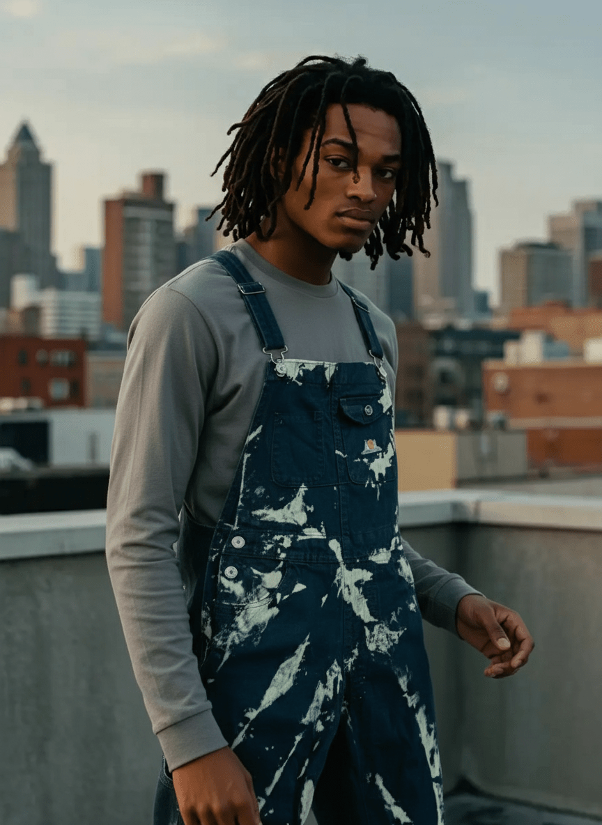 Tie Dye Overalls - Hella Thrifty